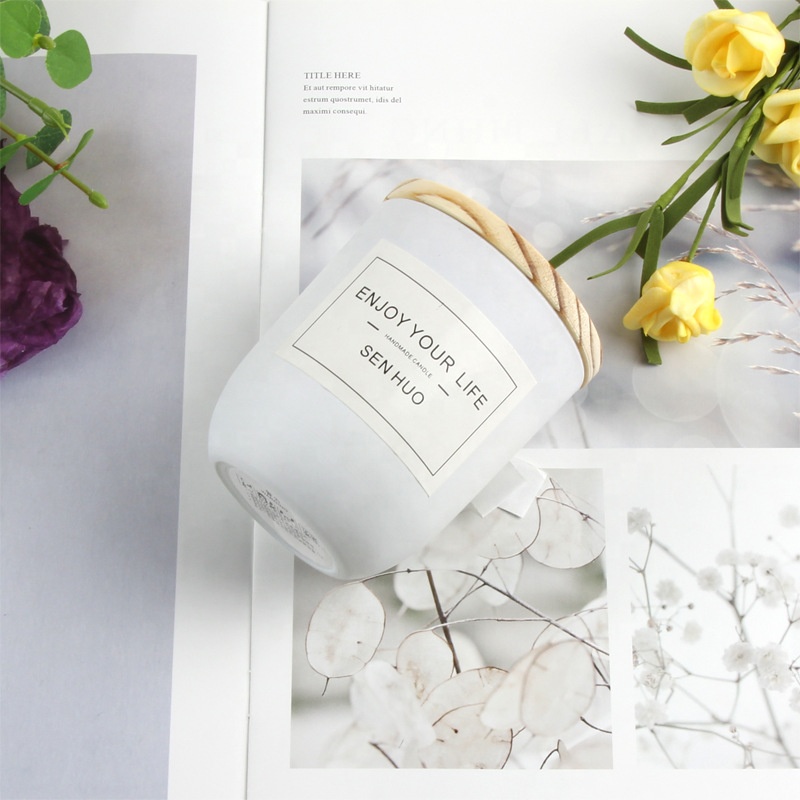 Empty matte candle glass container candle vessel candle containers