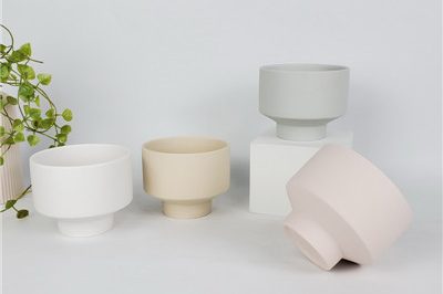 Elegant unique ceramic empty candle vessel (4)