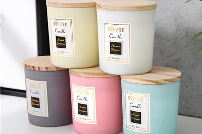 Empty matte frosted glass candle jars wholesale (1)