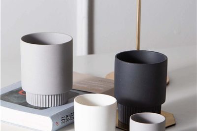 Matte embossed empty candle vessels wholesale (1)