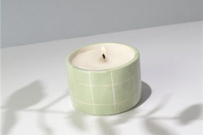 Nordic unique ceramic rounded empty candle jar (1)