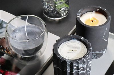 Cement empty candle container for sale (1)