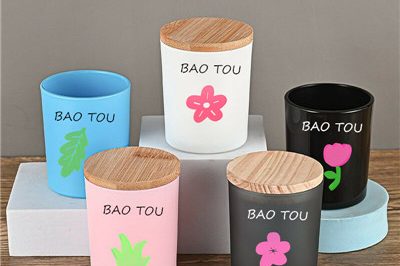 Cheao price custom printing glass candle jar (1)