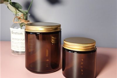 Cheap amber glass candle jars wholesale (4)