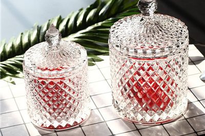 Crystal glass luxury design hot sale candle jar (3)