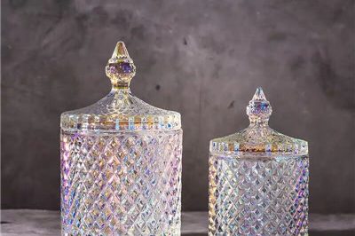 Electroplating luxury glass glass candle jar vessel (2)