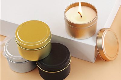 Empty decorative candle tin can container (6)