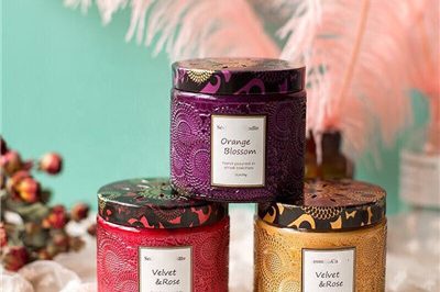 Glass large mouth candle jar wholesale (4)