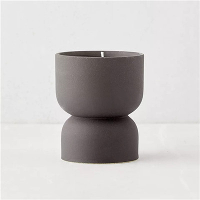 Good quality unique design matte ceramic candle jars (1)