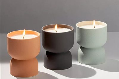 Good quality unique design matte ceramic candle jars (3)