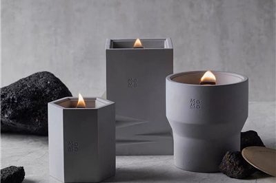 Luxury wedding decoration cement candle vessle (2)