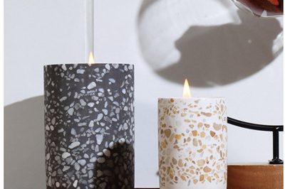 Marbel cement candle vessel custom wholesale (1)