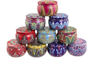 Round empty metal candle tin jar for sale (1)