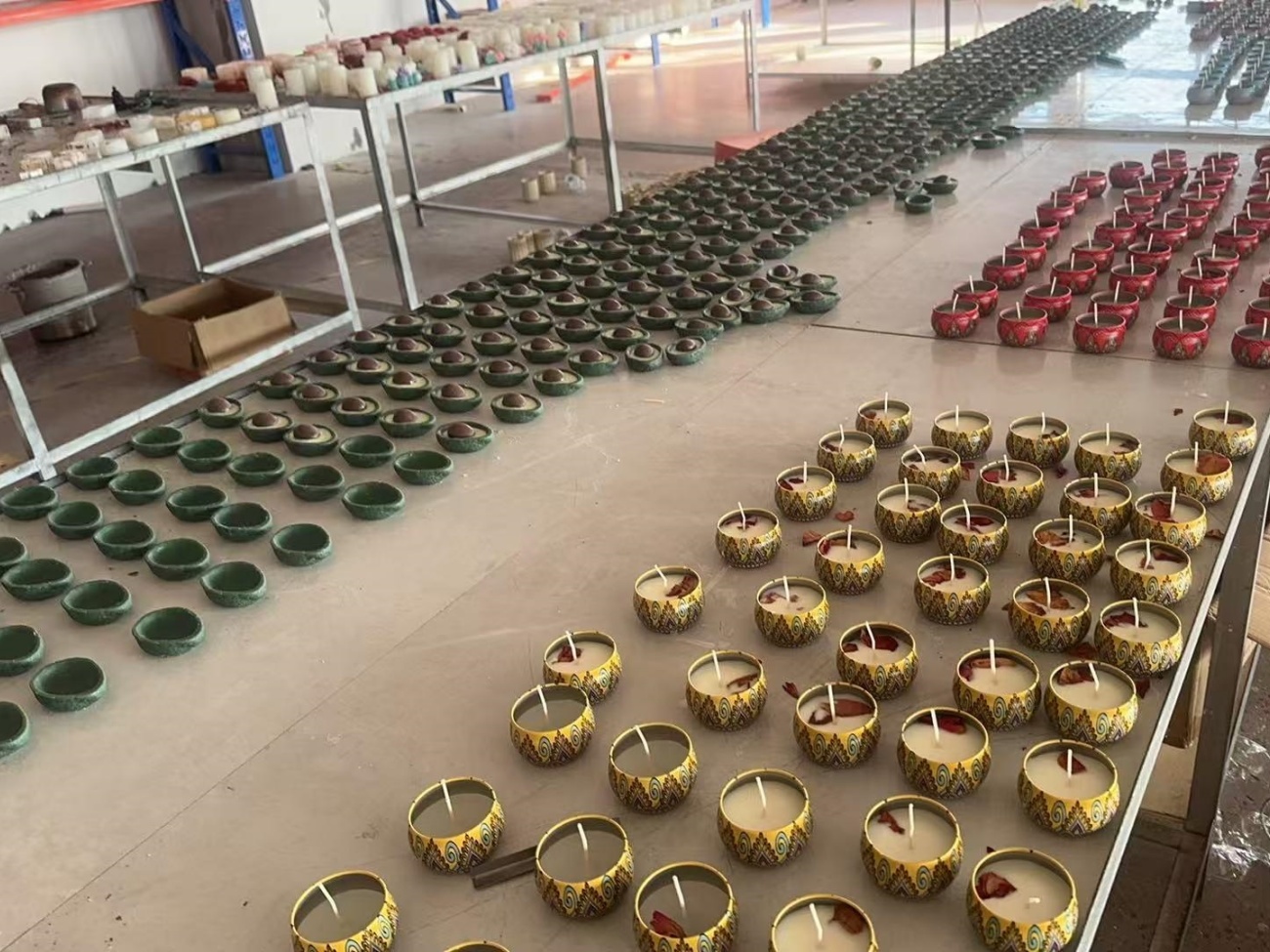 Filled Ceramic Candles Bulk Production
